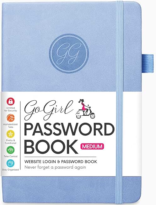 Password Organizer Notebook with Alphabetical Tabs
