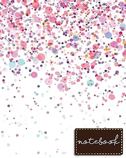 Pink 8x10 Ruled Notebook with Pretty Design
