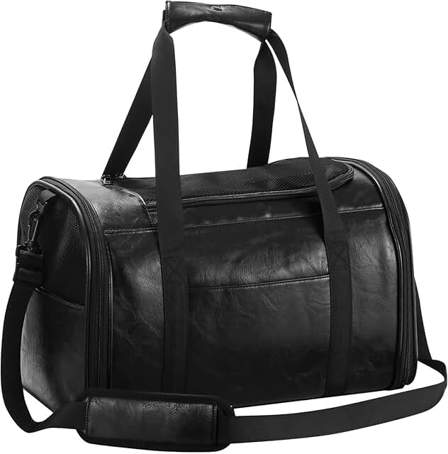 Soft-sided pet carrier for small dogs and cats