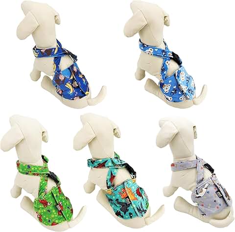 Reusable Washable Male Dog Belly Band with Suspenders