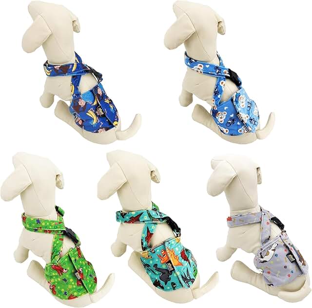Reusable Washable Male Dog Belly Band with Suspenders