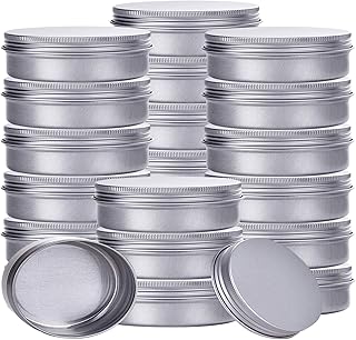 24 Refillable 4 oz Aluminum Tin Jars