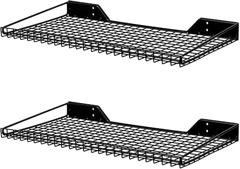 Heavy Duty Metal Wall Shelves, 2 Pack, 23.6"x11.8"