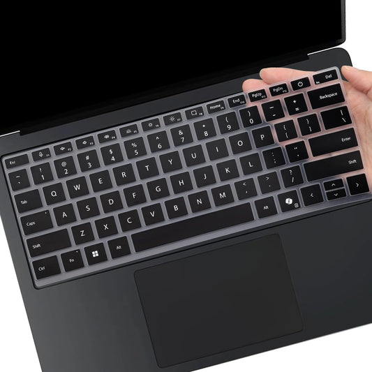 Black keyboard cover for Surface Laptop 7 and 13.8-inch models