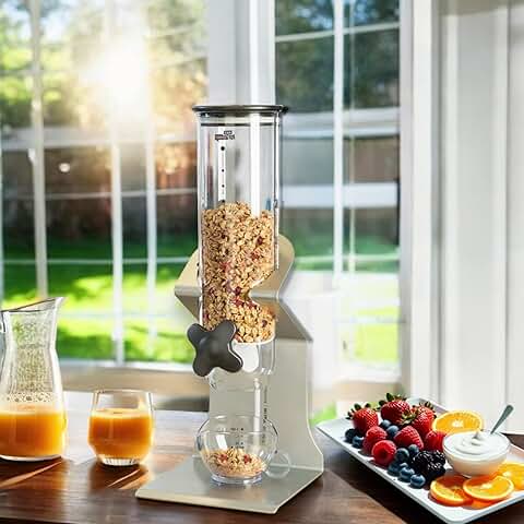 Dried Goods and Snacks Dispenser with Steel Stand