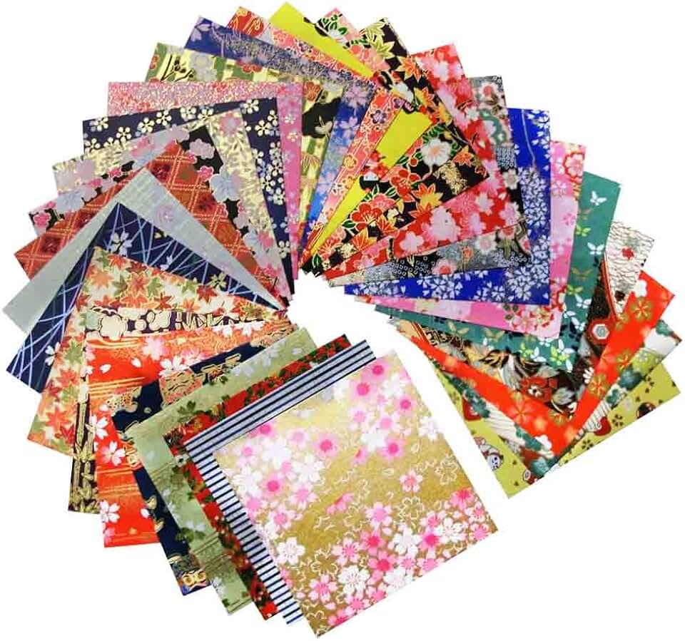Japanese Washi Paper, 3.7" x 3.7", 30 Sheets