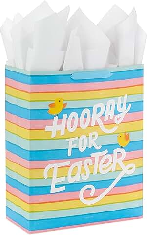 15-inch Easter Gift Bag with Tissue Paper