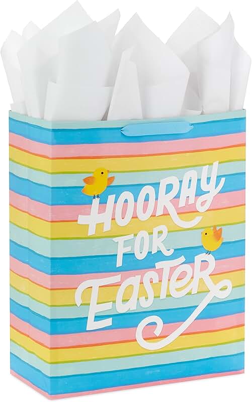 15-inch Easter Gift Bag with Tissue Paper