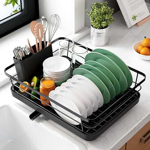 Dish Drying Rack for Kitchen Counter, 12x15.5 inches