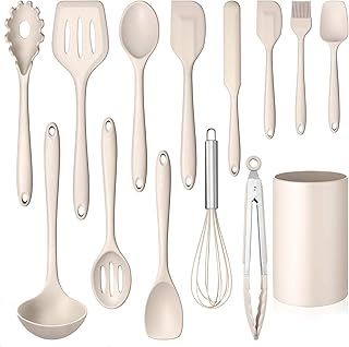 14-Piece Silicone Cooking Utensil Set with Holder