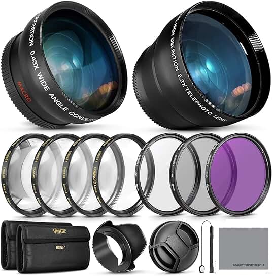 Essential 55mm Lens and Filter Kit for FZ80