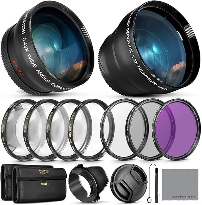 Essential 55mm Lens and Filter Kit for FZ80