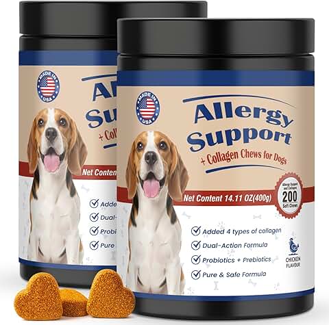 Pet Allergy Relief Chews for Dogs and Cats