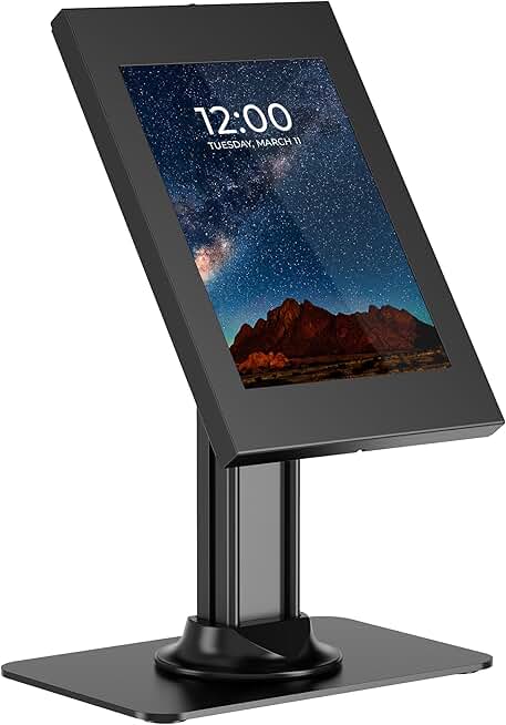 Locking Tablet Enclosure with Freestanding Base