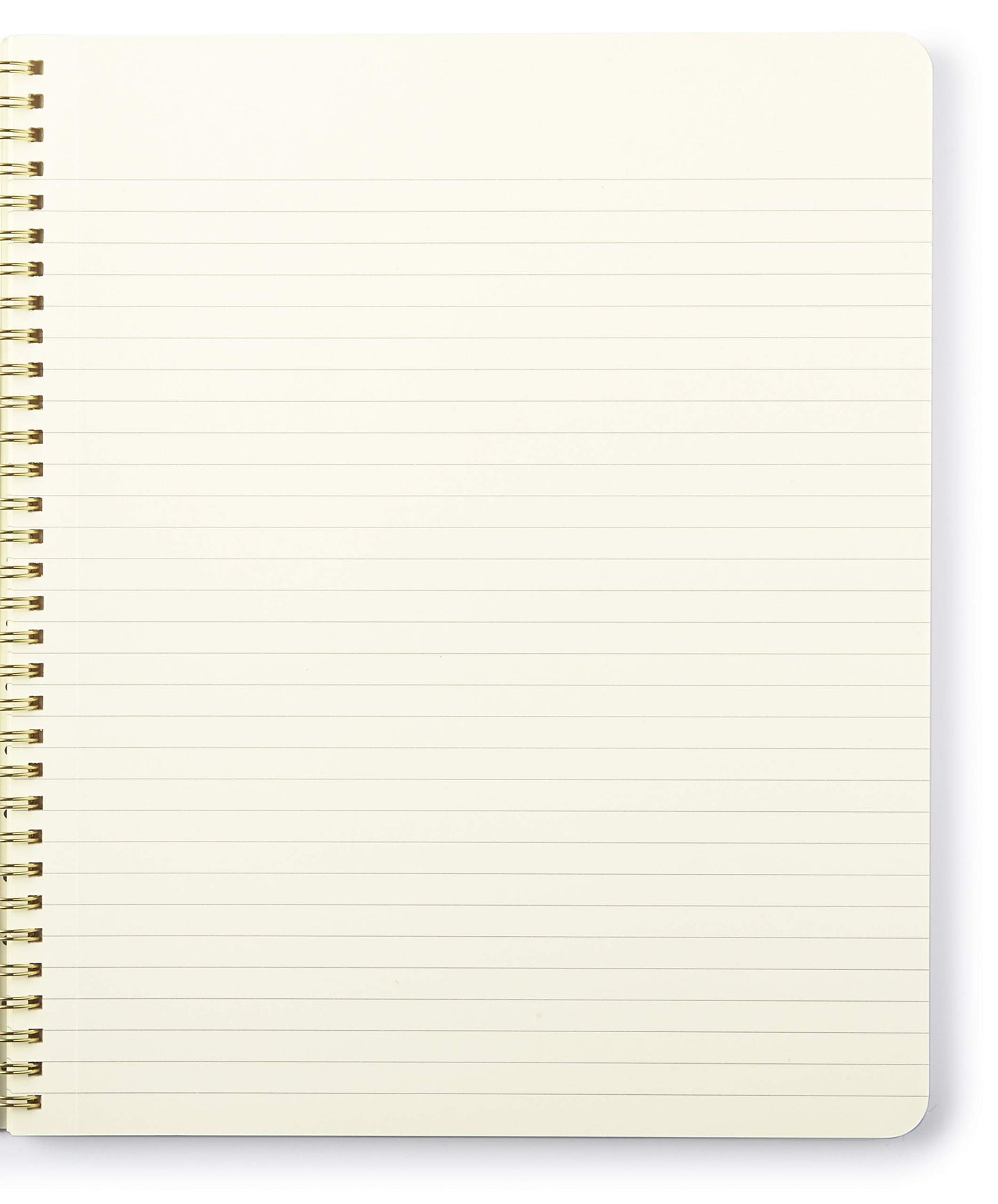 Large spiral notebook with 160 college-ruled pages