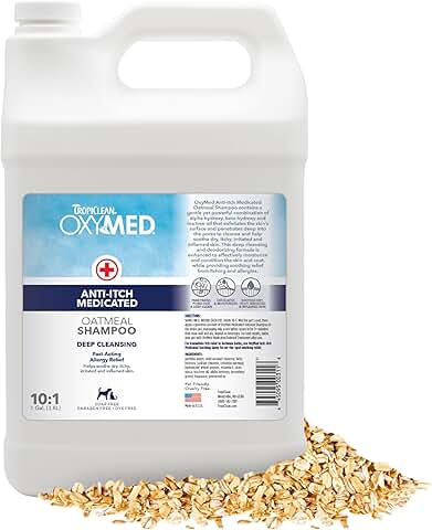 Medicated Oatmeal Dog and Cat Shampoo for Itching