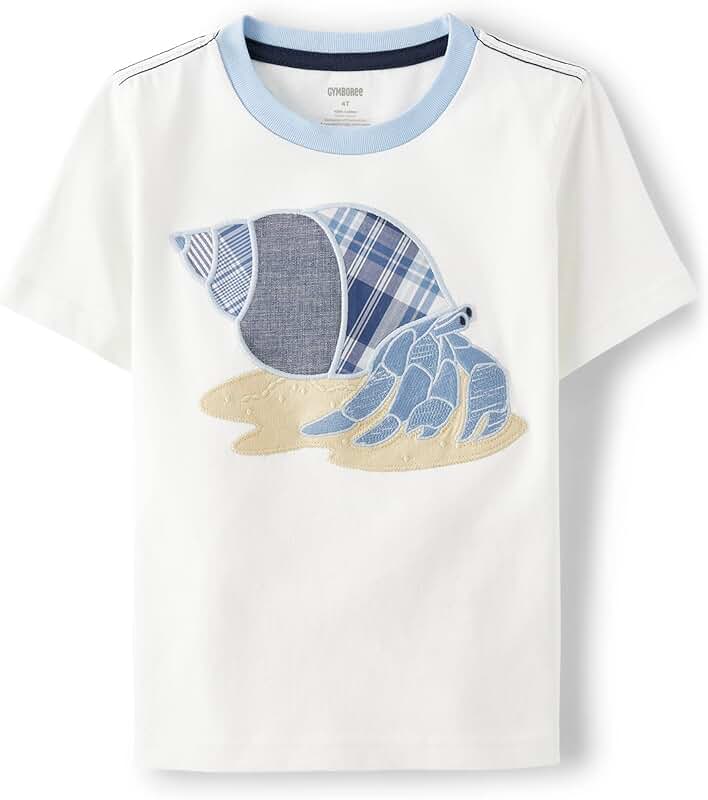 Toddler Blue Embroidered Short Sleeve T-Shirt 12-18 Months