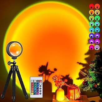 Sunset Lamp with Rotation and 16 Colors for Room Decor