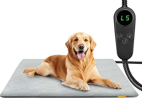 Electric Heated Pet Bed with Adjustable Temperature