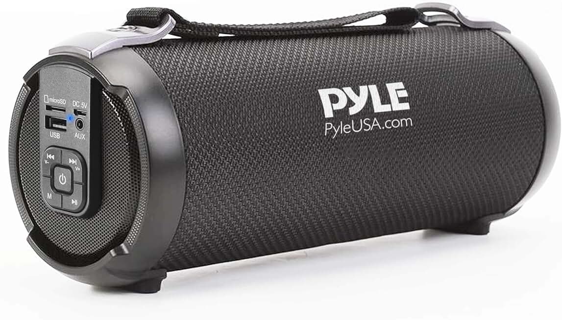 Wireless Portable Bluetooth Boombox with FM Radio and USB Playback