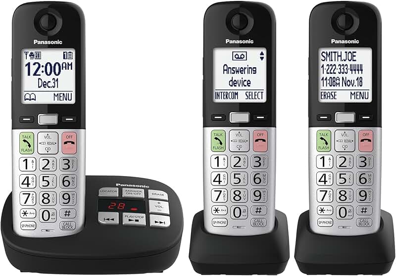 Easy-to-Use Cordless Phone with Large Display and Big Buttons