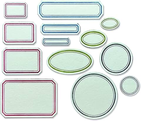 Vintage Labels Thinlits Die Set, 13 Pieces