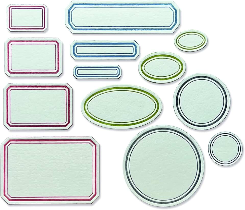 Vintage Labels Thinlits Die Set, 13 Pieces