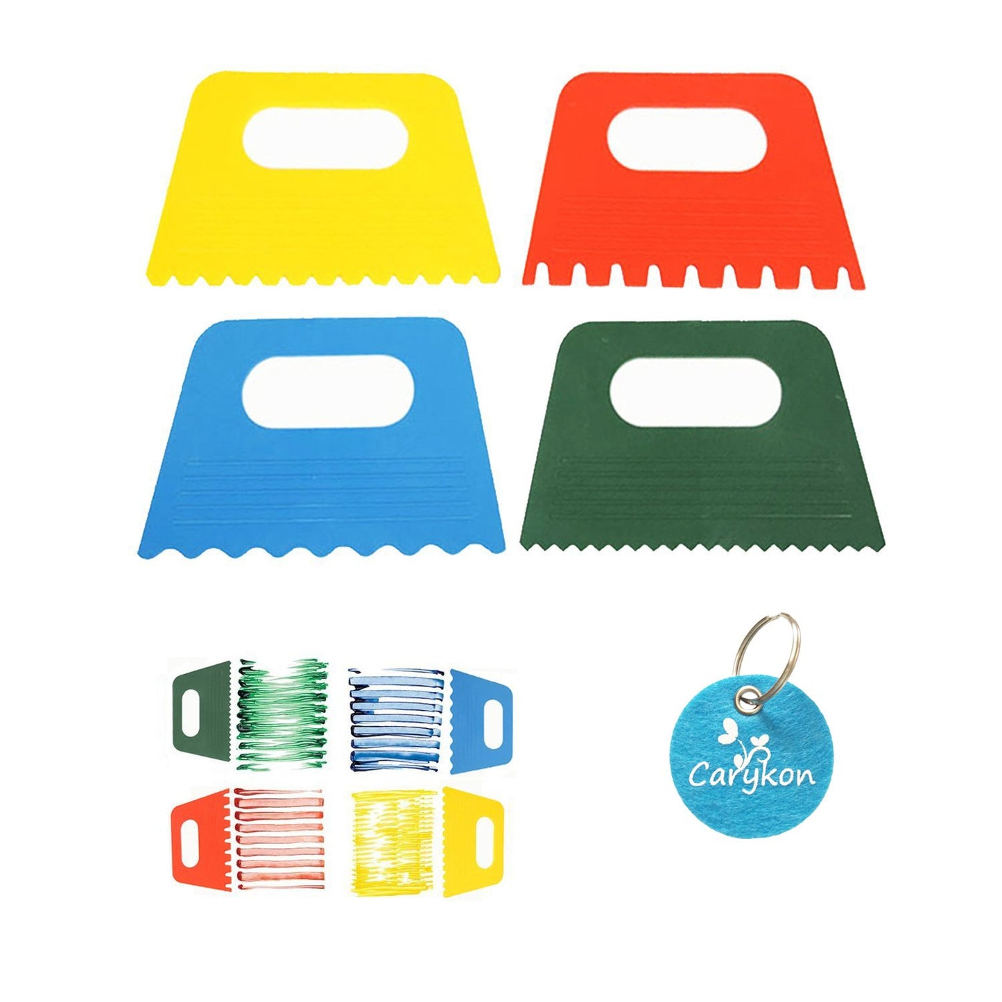Paint Scrapers for Art DIY Pack of 4
