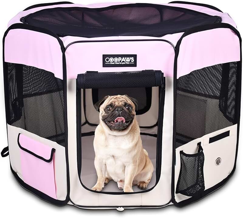 Portable Soft Dog Playpen for Puppies and Cats