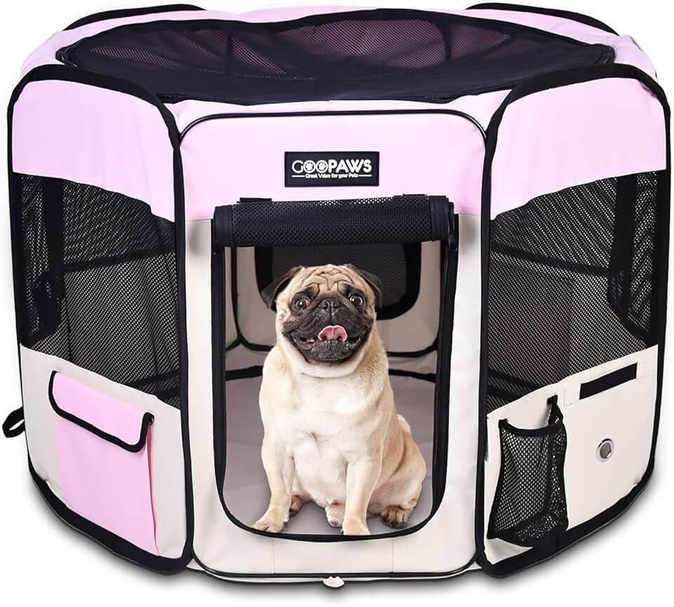 Portable Soft Dog Playpen for Puppies and Cats
