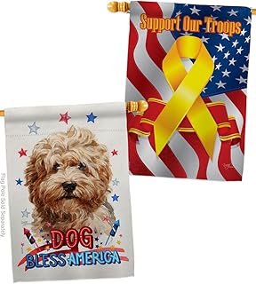 Patriotic Dog and Animal Garden Flag Pack