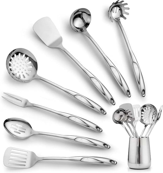 38-Piece Silicone Kitchen Utensil Set with Crocks