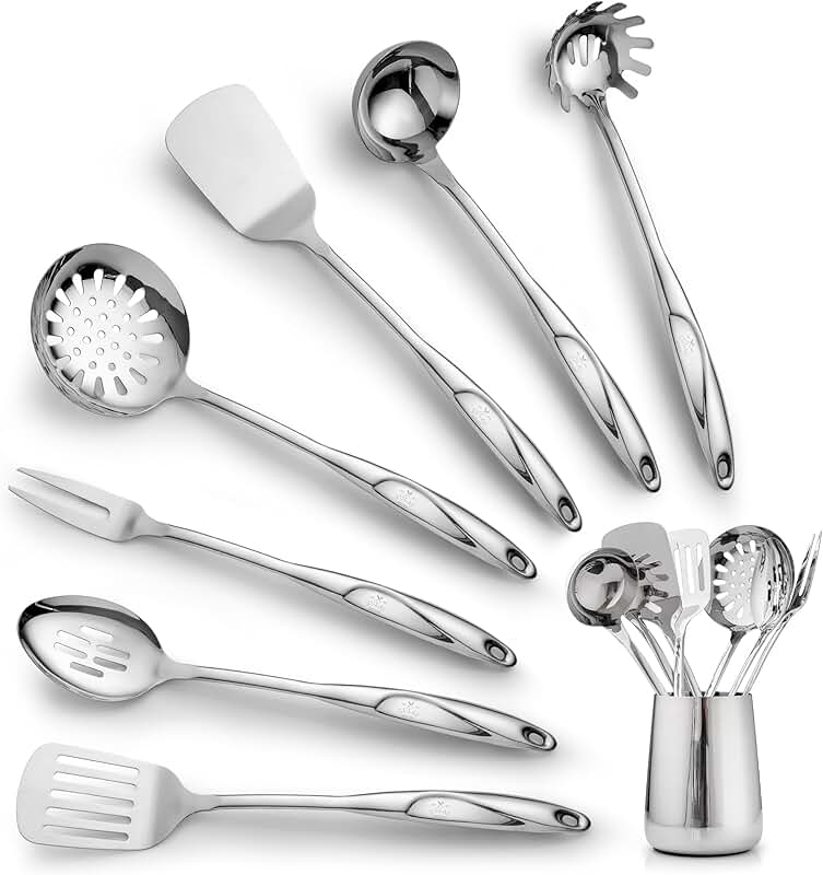 8-Piece Stainless Steel Kitchen Utensil Set