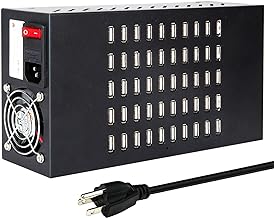 50-Port 200W USB Charging Station with Protection