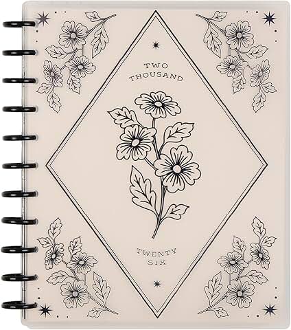 Large disc-bound planner for 2026 with extra months and stickers