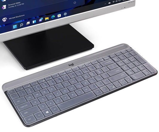 Clear keyboard cover for slim wireless keyboards