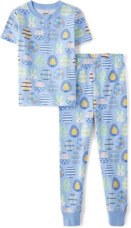 Kids' Cotton Short Sleeve Top and Pants for Holidays
