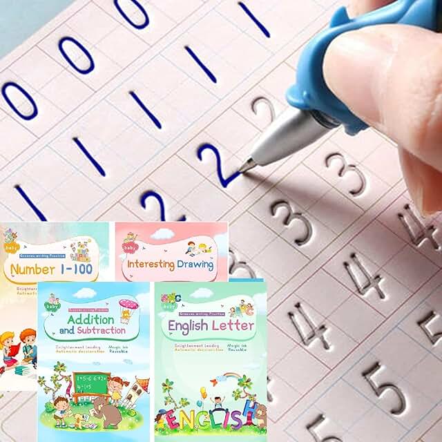 Reusable handwriting practice books for kids