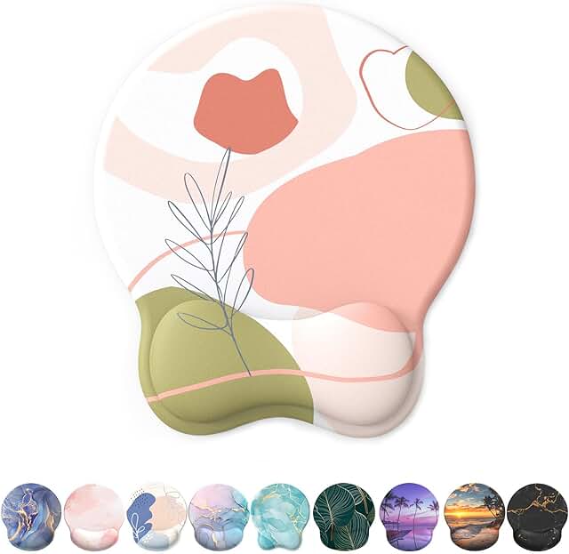 Comfortable Mouse Pad with Gel Wrist Support