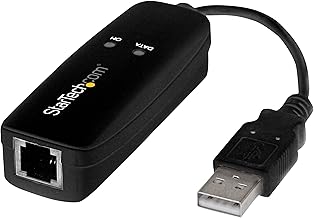 External USB Dial-up and Fax Modem with 56Kbps transfer