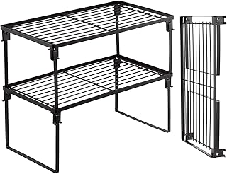 2 Pack Foldable Kitchen Storage Shelves