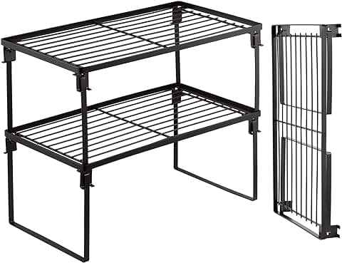 2 Pack Foldable Kitchen Storage Shelves