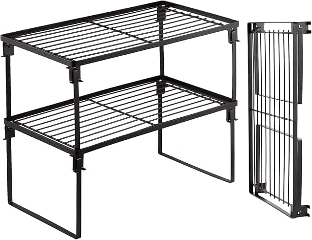 2 Pack Foldable Kitchen Storage Shelves