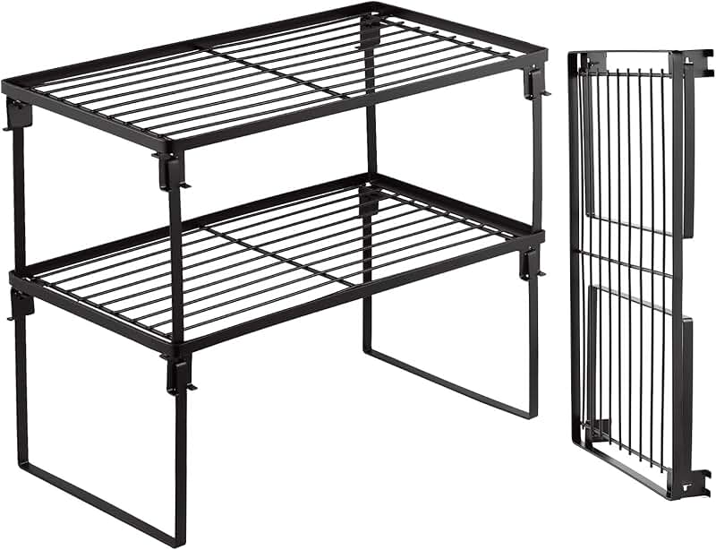 2 Pack Foldable Kitchen Storage Shelves