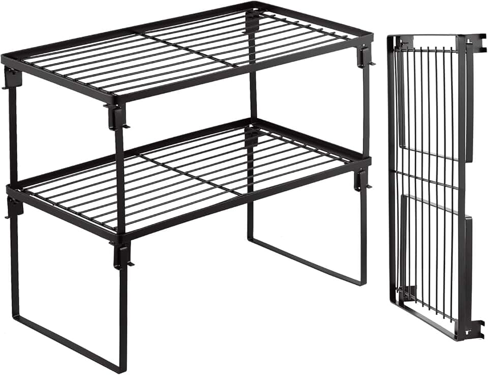 2 Pack Foldable Kitchen Storage Shelves
