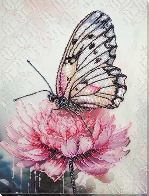 Bead Embroidery Kit with Petal Design
