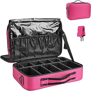 Hot Pink 13.5 Inch Makeup and Travel Organizer Bag