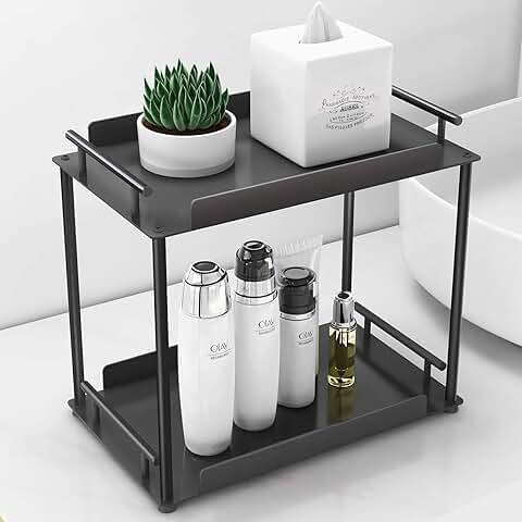 Two-Tier Bathroom and Home Countertop Organizer