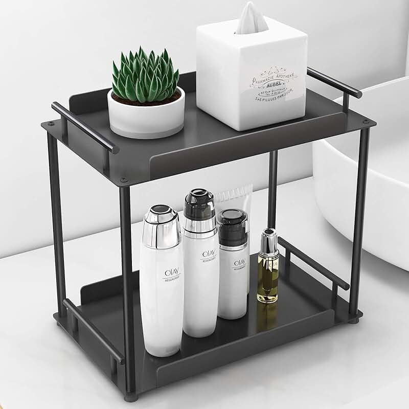 Two-Tier Bathroom and Home Countertop Organizer