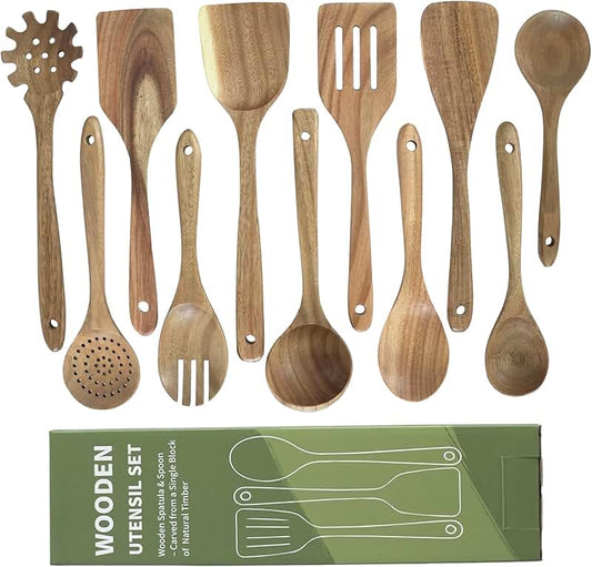 19-Piece Silicone Kitchen Utensils and Knife Set